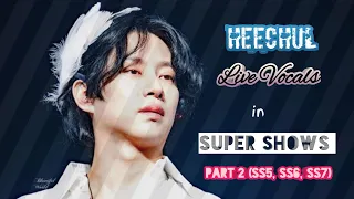 HEECHUL (Super Junior) Live Vocals in Super Shows • Part 2: SS5-SS7