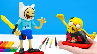 [FNF] DIY Finn & Jake High Effort Mod Friday Night Funkin' with clay🧟‍♀️ Polymer Clay Tutorial