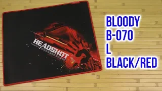 Распаковка Bloody B-070 L Black/Red