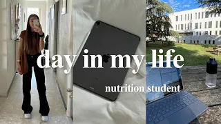 nutrition student day in the life | french school, early mornings & busy days