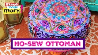 Easy No-Sew Ottoman