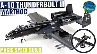 Brrrrt in Black - Upgraded A-10 Thunderbolt II Warthog - COBI 5837 (Speed Build Review)