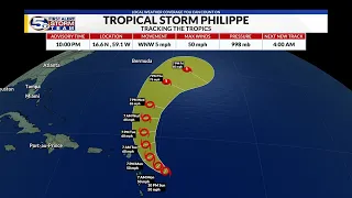 Philippe to bring heavy rain to Leeward Islands, Rina dissipating: Tropics Update Sun PM 10-1-2023