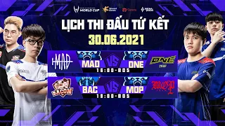 MAD TEAM vs ONE TEAM ESPORTS  | BACON TIME vs MOST OUTSTANDING PLAYER - TỨ KẾT AWC 2021