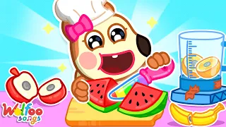 Let’s Make Colorful Fruit Juice! 🥤🍉🍊 Playtime Song for Kids 🎶 Wolfoo Nursery Rhymes & Kids Songs