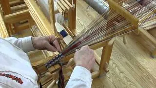 Band weaving on a rigid heddle - Vävstuga demo