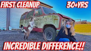 $500 Big Block Van First Drive and Clean Up.