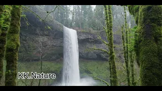 WORLD 39 S WATERFALLS in 4K w music Nature Relaxation 1 Hour Ambient Film for Healing amp Meditation