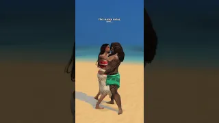 Moana & Maui falling in love #sims4 #thesims4 #disney #moana