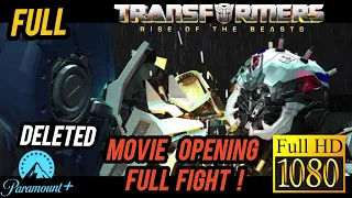 Transformers Rise Of The Beasts ALTERNATIVE OPENING SCENE Transit VS Optimus Prime FULL FIGHT HD
