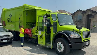 GFL Split Freightliner Shu Pak MSL Garbage Truck on Dual Stream Recycling