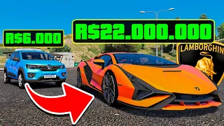 TROQUEI UM CARRO SIMPLES EM UMA LAMBORGHINI SUPER RARA NO GTA 5!