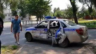 ДТП с полицейским авто