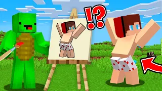 Mikey Use DRAWING MOD for PRANK on JJ Pants in Minecraft! - Maizen