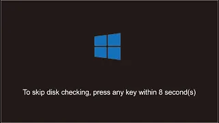 Cara Mengatasi To skip disk checking press any key within 8 second