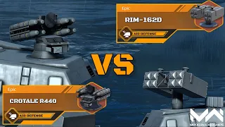 New Air Defense! RIM-162D VS Crotale R440 | Epic Air Defense Comparison | Modern Warships Alpha Test