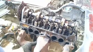 Nissan Vanette LD20 Cylinder Head Installation