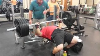 Bench pressing 420lbs for 4 almost 5 reps