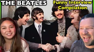 THE BEATLES Funny Interview Compilation | REACTION