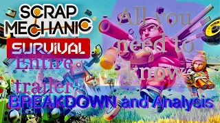 Survival mode Trailer Analysis/Breakdown || Scrap Mechanic Trailer Reaction || All You Need To Know