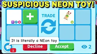 😨🤐OMG! I FOUND A SUSPICIOUS NEON TOY IN ADOPT ME! IS IT A NEW SCAM OR WHAT? ADOPT ME TRADING#viral