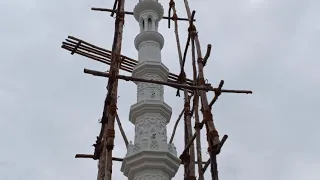 minar painting and lighting fitting wark bobbepalli masjid chilakaluri peta in Andhra Pradesh