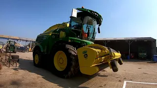 THE FORAGER IS OUT OF THE SHED! JOHN DEERE 8100i