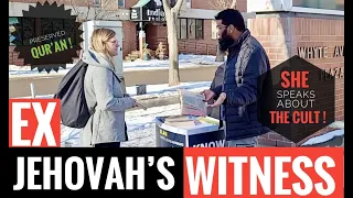 EX JEHOVAH'S WITNESS Learns About THE ONLY TRUE GOD & THE QURAN ! || Street Dawah - Br. Asif