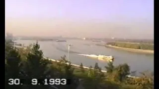 Омск Иртышская набережная с балкона 1993 год