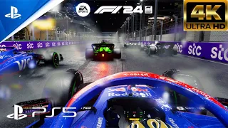 F1 24 - Realistic Graphic Gameplay Lewis Hamilton at Jeddah Circuit [8K 60FPS] (PS5)