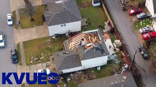Drone video shows Round Rock, Texas tornado damage | KVUE