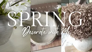SPRING DECORATE WITH ME 2024 | ORGANIC MODERN LIVING ROOM AND DINING ROOM