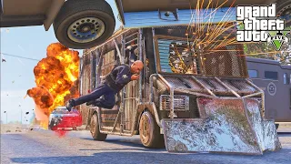 GTA 5 ARMORED BOXVILLE CRASHES HARD POLICE CHASE EP. 2 - IMPACT COMPILATION - DESTRUCTION