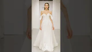 Morilee wedding dress try on 2192 Adrianna