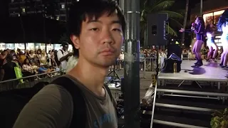 Waikiki beach singer performance