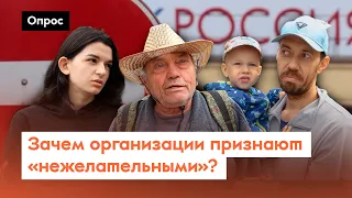 Что значит «нежелательная» организация? / Опрос 7х7 на улице