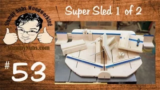 SUPER table saw sled crosscuts, tenons, finger/box joints, splines, dovetails and more!