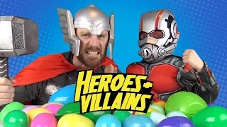 DadCity and Little Flash play Heroes and Villains (Avengers Edition)