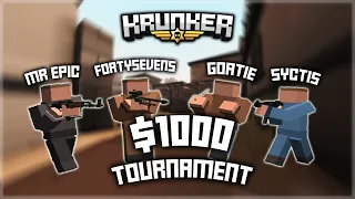how me and 3 other youtubers ruined a $1000 krunker tournament