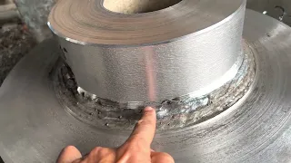 We made a steel mill coupling from two old irons ||
