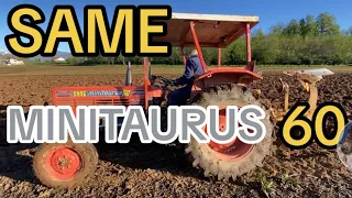 SAME MINITAURUS 60 aratura con ARATRO MONOVOMERE Caraglio (CN)