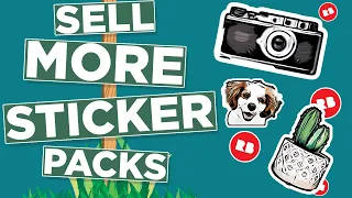 Redbubble Sticker Packs Tutorial - unlimited stickers to make even more money
