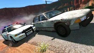 Can We Escape the Police in the Worst Cars Ever? -  BeamNG Gameplay & Crashes - Cop Escape