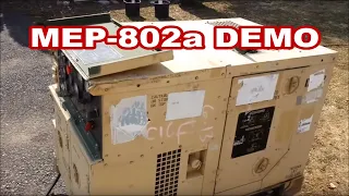 DEMO MEP802a 5kw Military generator walk around features