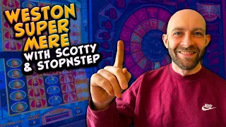 ARCADE JACKPOTS!! A Day On The Slots With Stop and Step & Fruity Slots!!