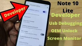 Samsung Galaxy Note 10 lite Developer Option on How to Fix Hindi Urdu