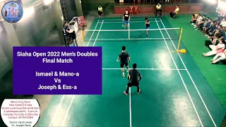 All Mizoram Badminton Ranking||Siaha Open 2022