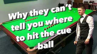 Why they can't tell you where to hit the cue ball!!! #snooker #viral #fyp