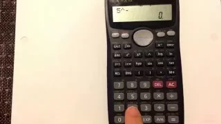 Negative Exponents: How to enter negative exponents in your Calculator (Casio fx-991ms)