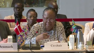 Minister Pandor co-chairs the Nordic Africa Foreign Ministers' Meeting  Closing Session, Copenhagen.